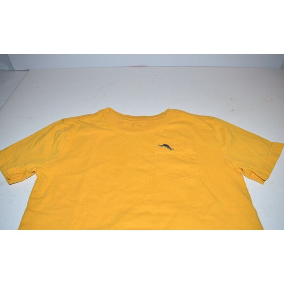 Tommy Bahama Boys Shirt Sz 5/6 Yellow Short Sleeve Athletic Active Pocket Tee - Picture 4 of 6